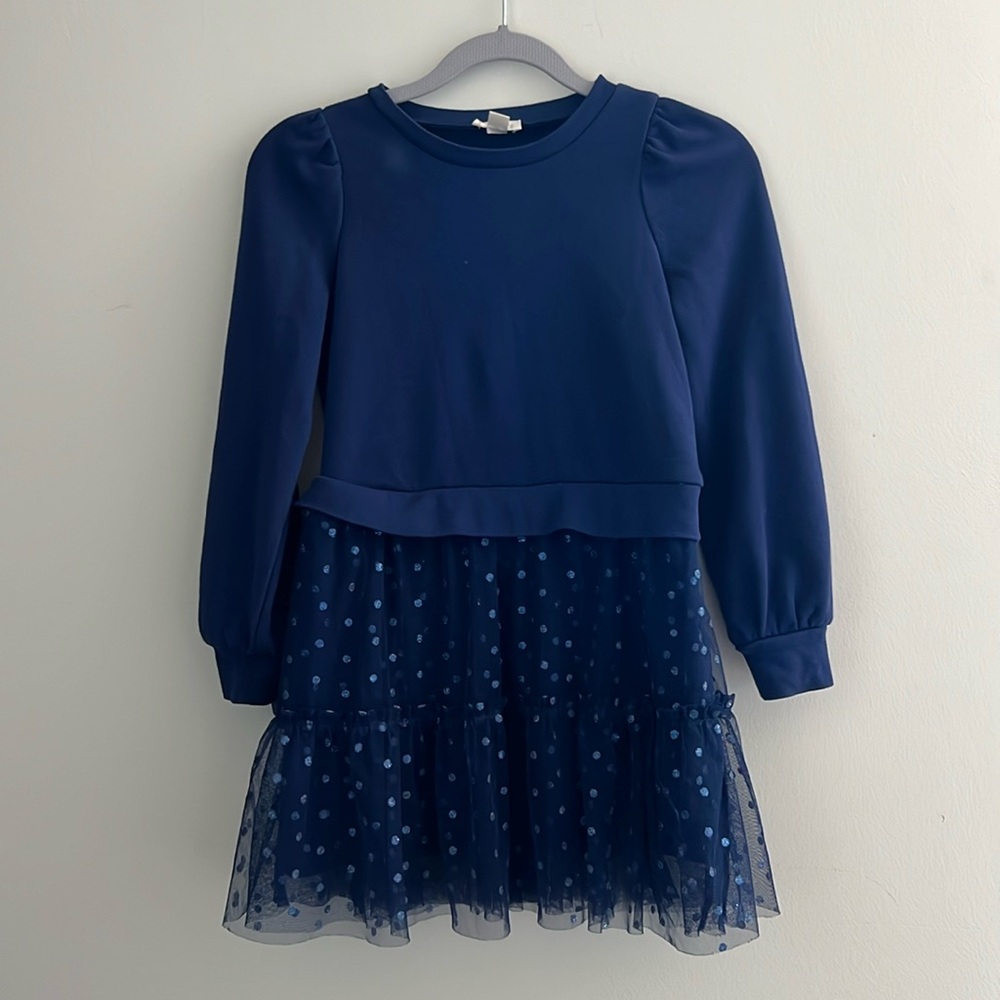 J Crew Cotton/Tulle Dress
